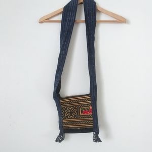 Boho Fabric Crossbody with Fringe